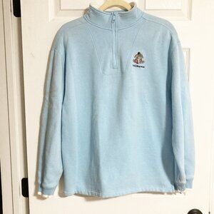 Walt Disney World Quarter Zip Sweatshirt Embroidered Size M